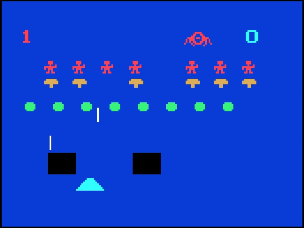 Gameplay of Alien Invaders Plus for Odyssey 2